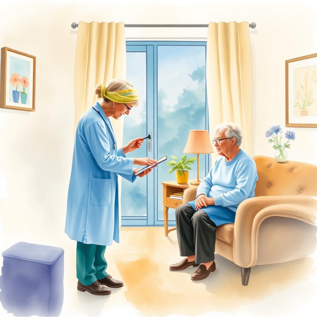 Visite à domicile pour un bilan basse vision