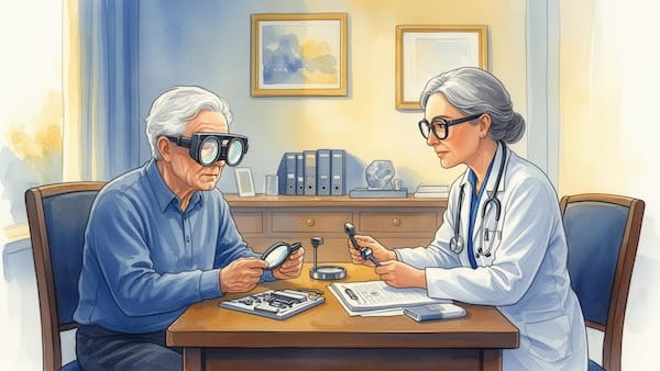 Séance de bilan basse vision