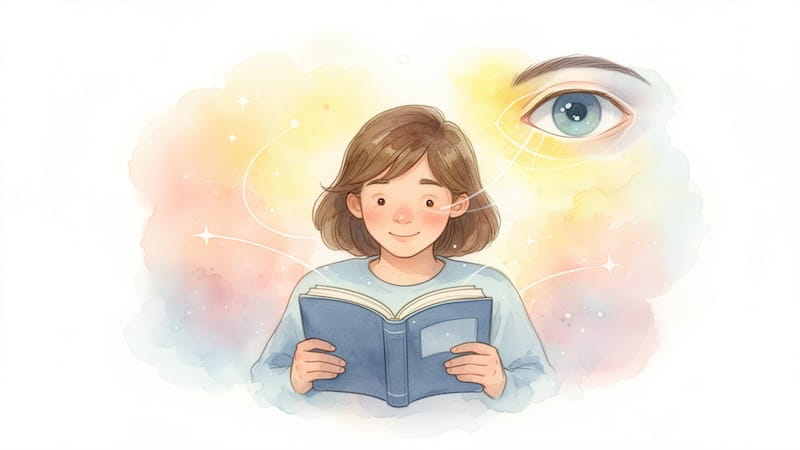 Illustration aquarelle évoquant la compréhension de la basse vision