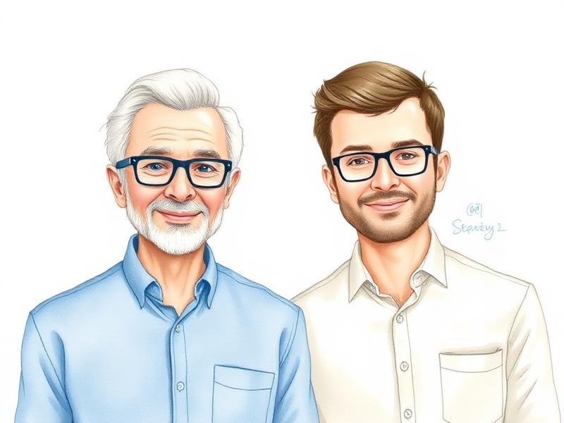 Les deux fondateurs de LirElia : un visiopraticien expérimenté et un ingénieur passionné