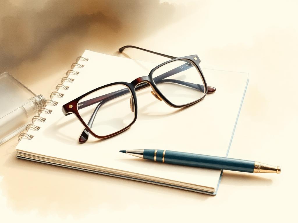 Personne malvoyante utilisant une loupe pour lire