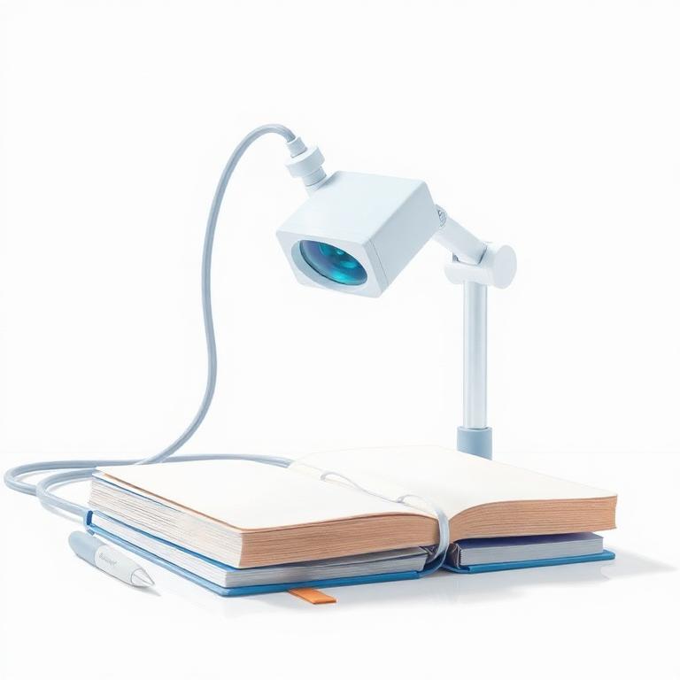 Loupe rectangulaire avec éclairage LED intégré