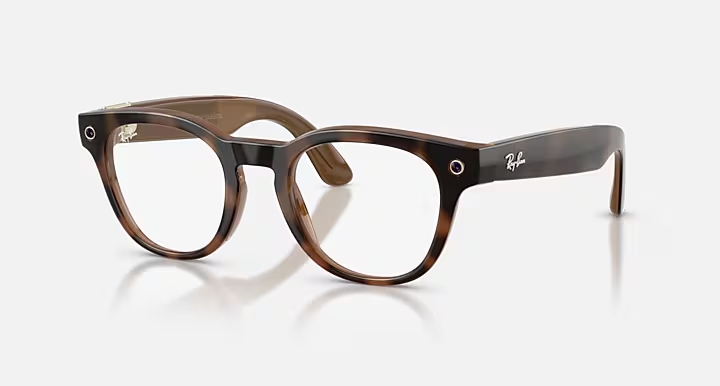Lunettes intelligentes Ray-Ban Meta avec monture marron